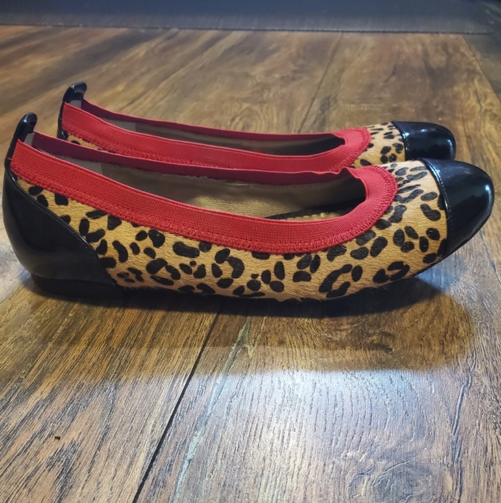 Me too ballet Lepord print shoe